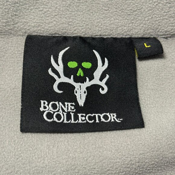 Bone Collector Jacket -Size Large - Black Full Zip - Fleece Lined - Soft Shell - Picture 5 of 10